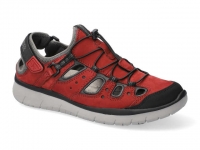 Chaussure all rounder velcro modele maroon rouge